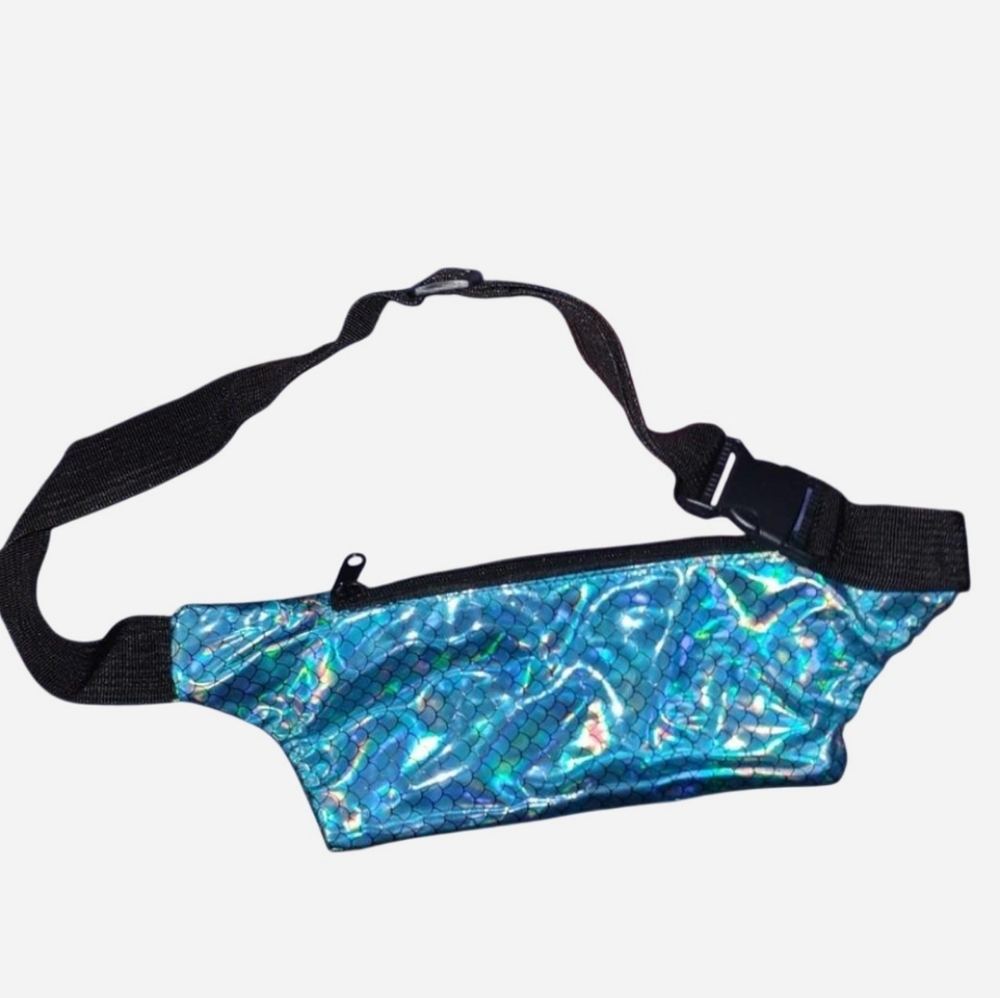 Mermaid Holo Rave Bum Bag - Picture 2 of 7
